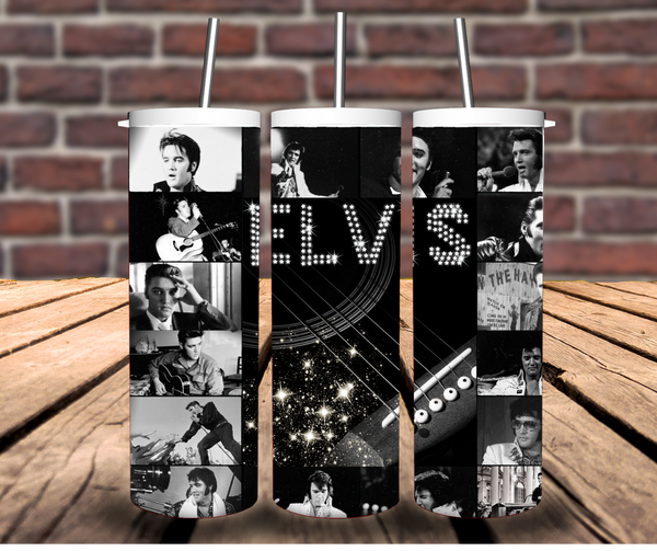 Rock and Roll Revival: Elvis Tumbler - Deguthi Creations