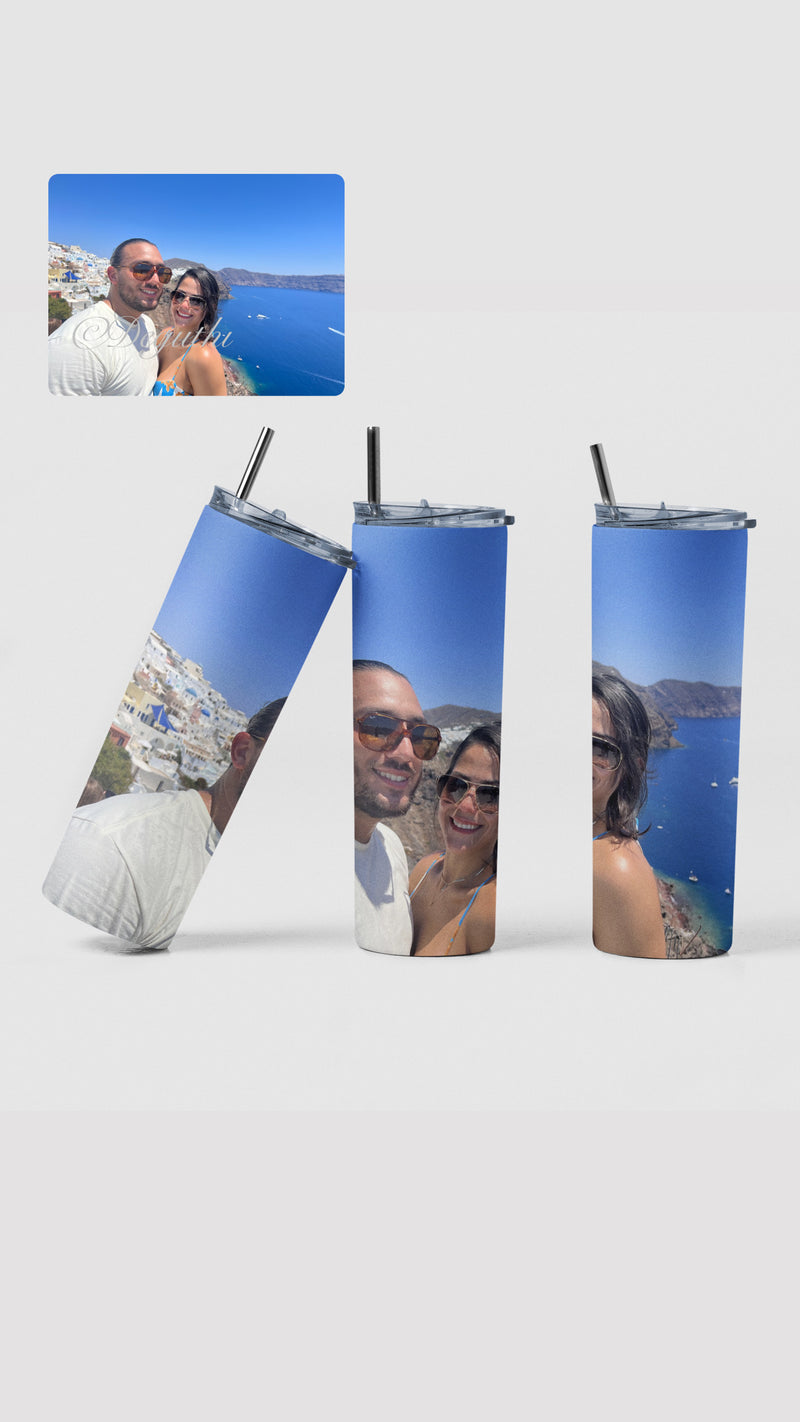 Personalize your very own thermal cup with your favorite photos