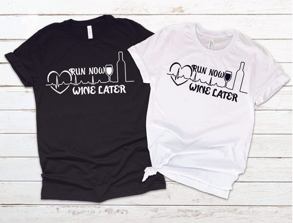 Wine Later' T-Shirt | Exclusive Design - Deguthi Creations
