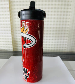 Miami Heat Tumbler - Sip in Style with this Thermal Cup