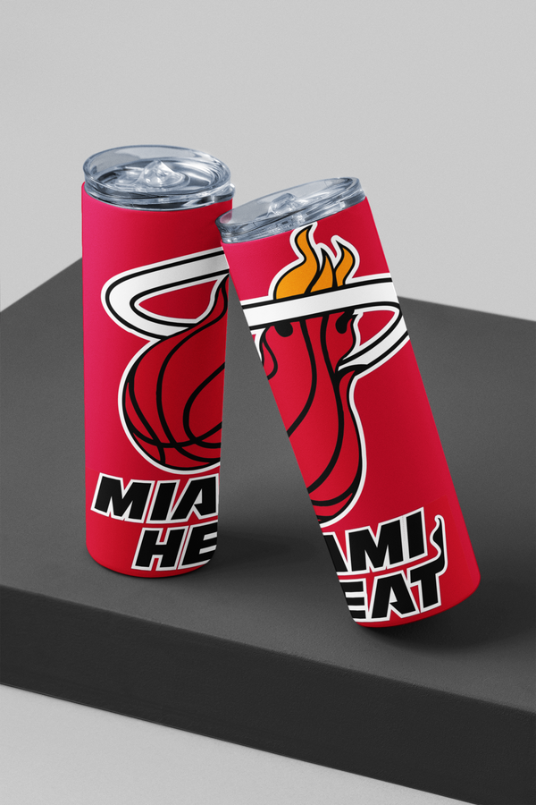 Miami Heat Tumbler - Sip in Style with this Thermal Cup